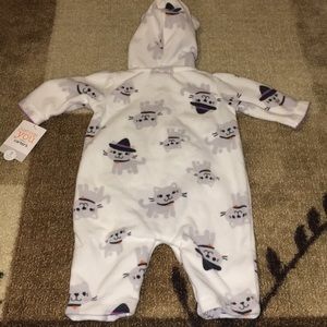 Carters Unisex Cozy Fleece Cat KITTEN WITCH HOODED